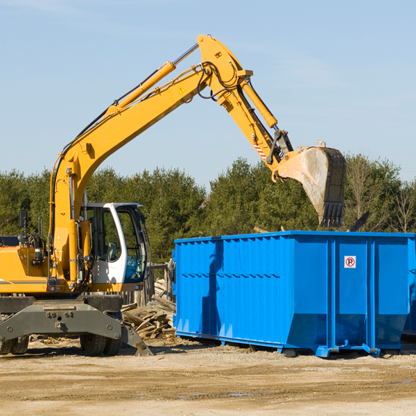 are there any restrictions on where a residential dumpster can be placed in Frisco